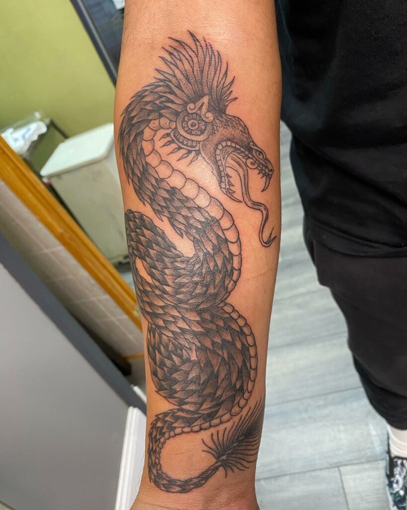 Aztec Snake Tattoo