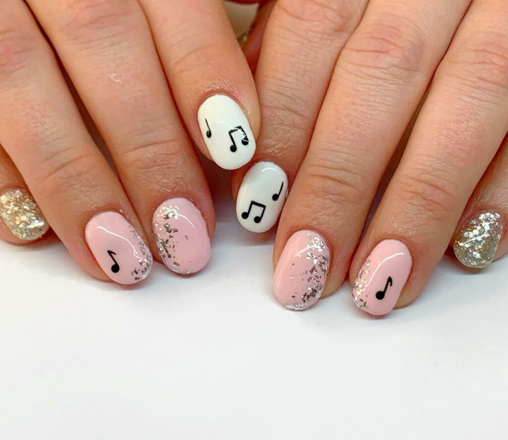 Music Notes Nails