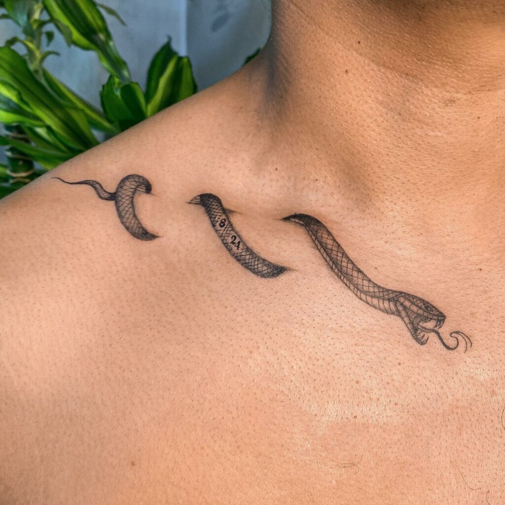 Black Mamba Snake Tattoo