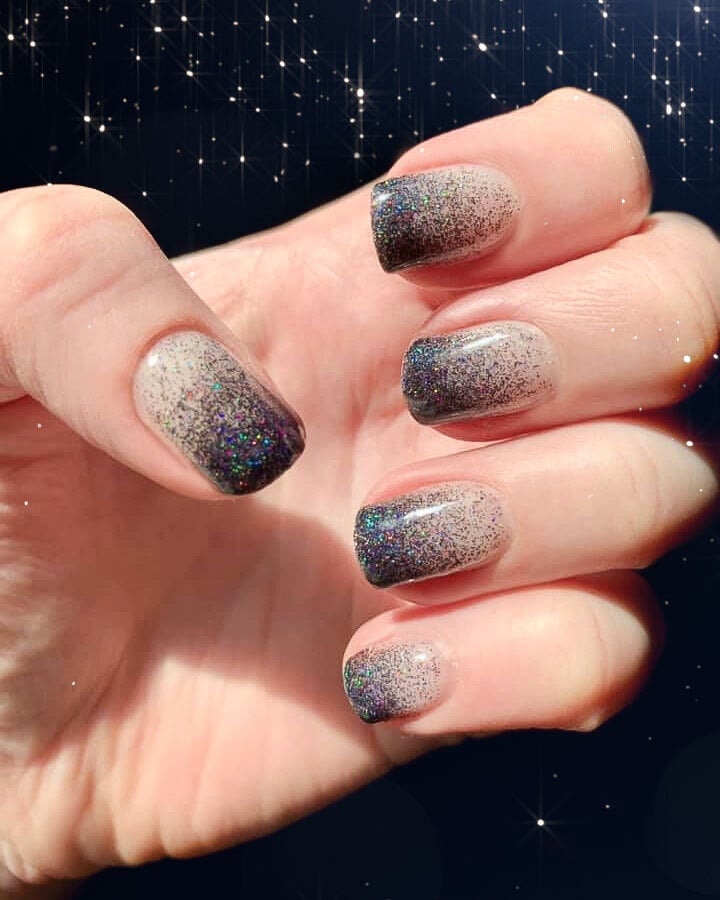 Silver Sparkle Fade