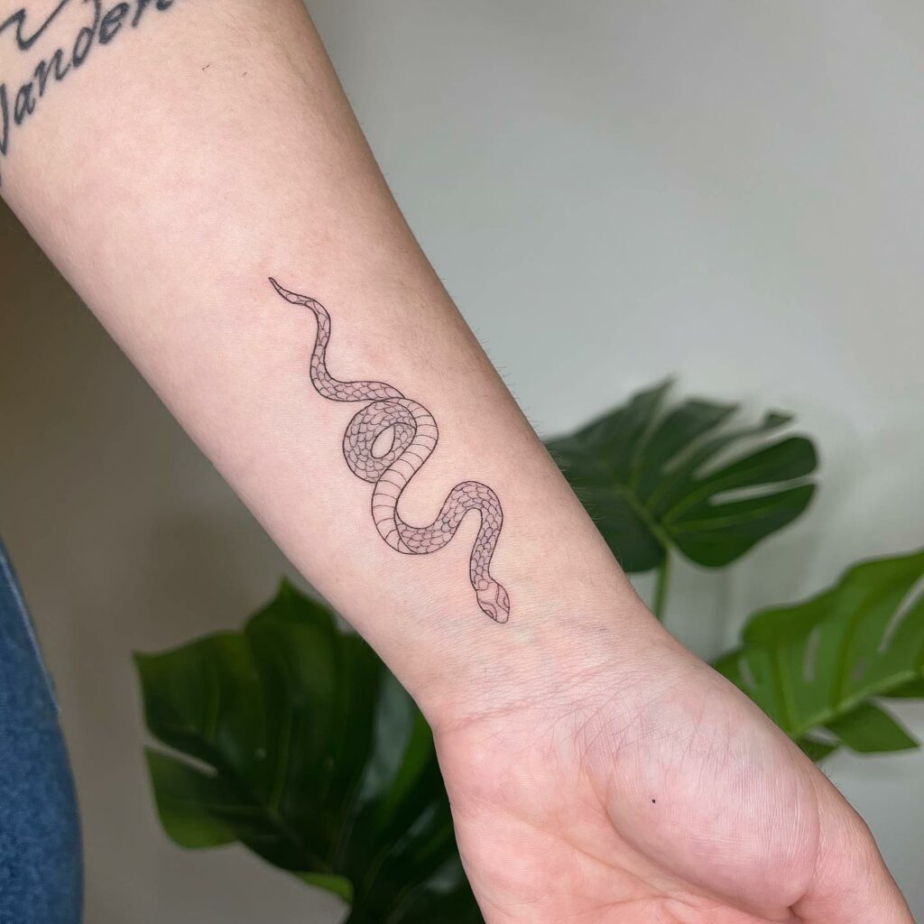 Simple Snake Tattoo