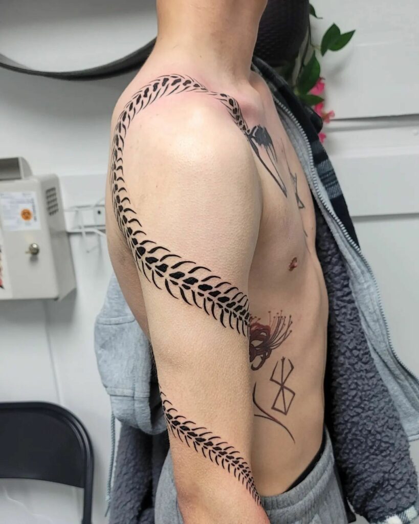 Tribal Snake Tattoo