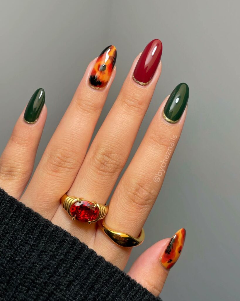 Multicolored Nails