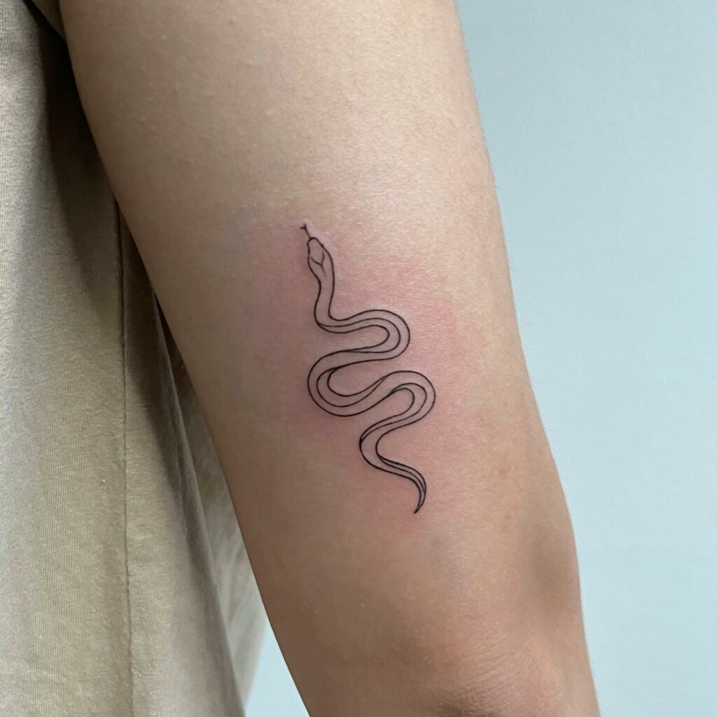 Simple Snake Tattoo