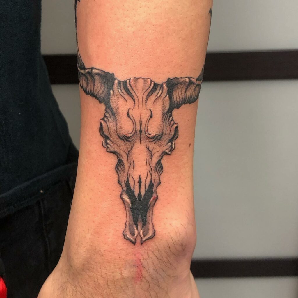 Bull Skull Tattoo