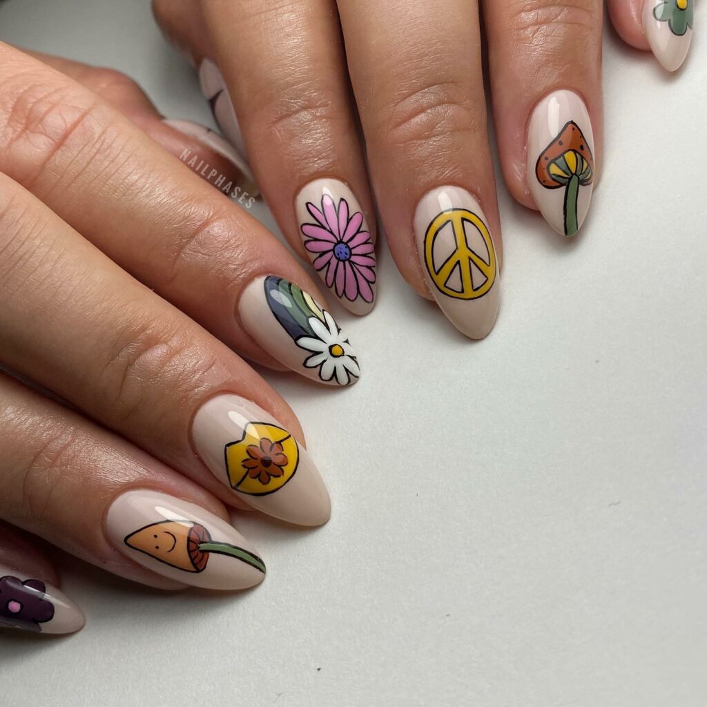 hippy fall nails 