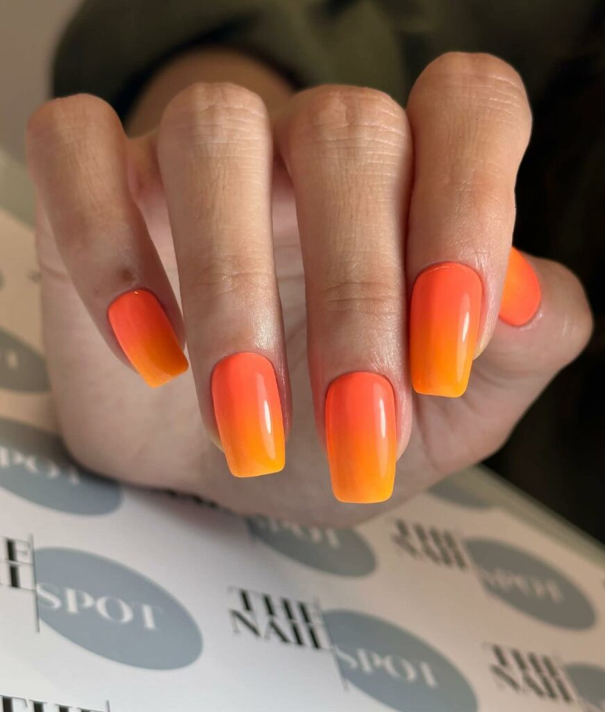 Fiery Orange Ombre