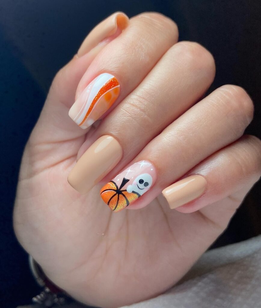 Pumpkin Nails