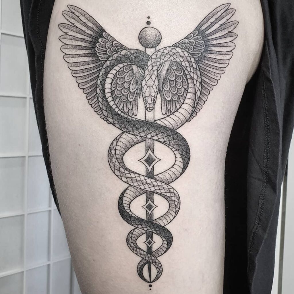 Caduceus Tattoo