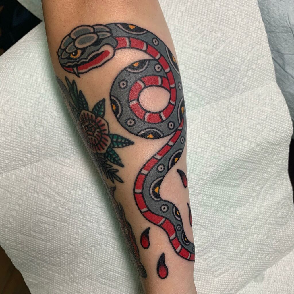 Japanese Snake Tattoo