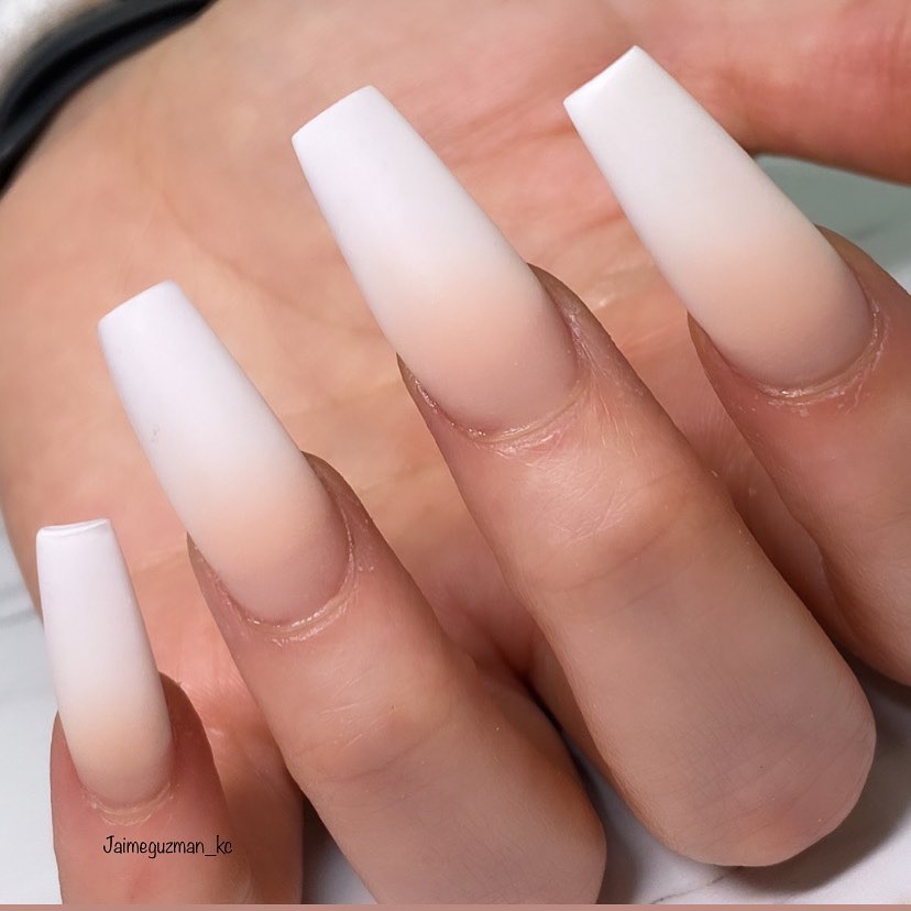  French Ombre Matte White