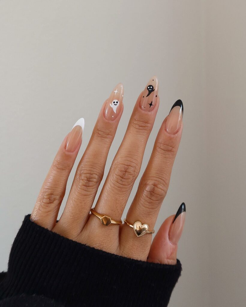 Abstract Ghost Nails