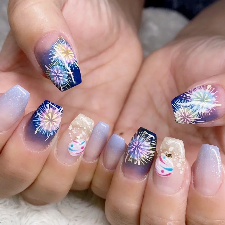 Fireworks Nails