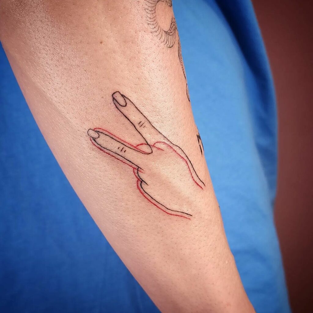 2 Lines Tattoo