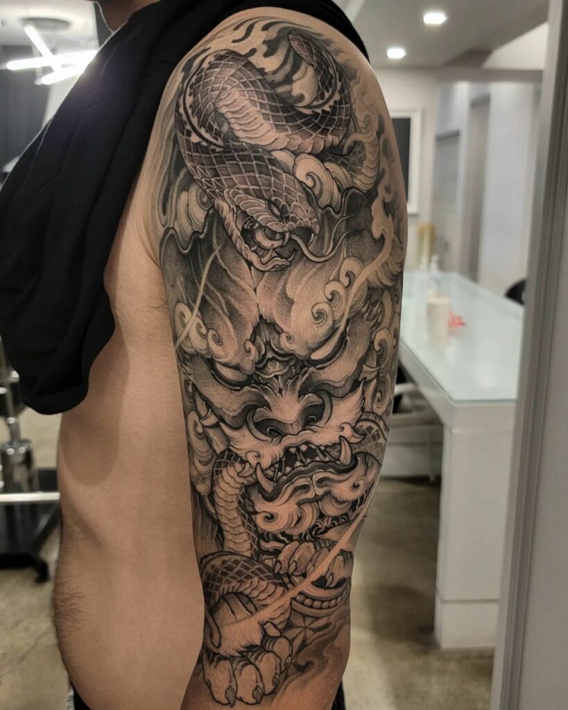 Foo Dog Tattoo