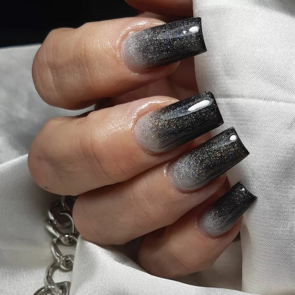 Black & Silver Ombre