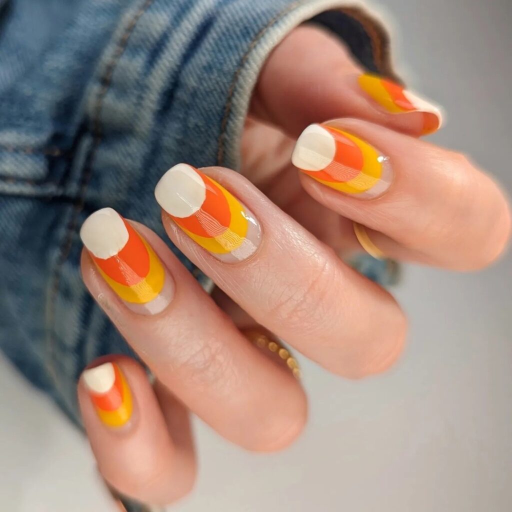 Candy Corn Nails