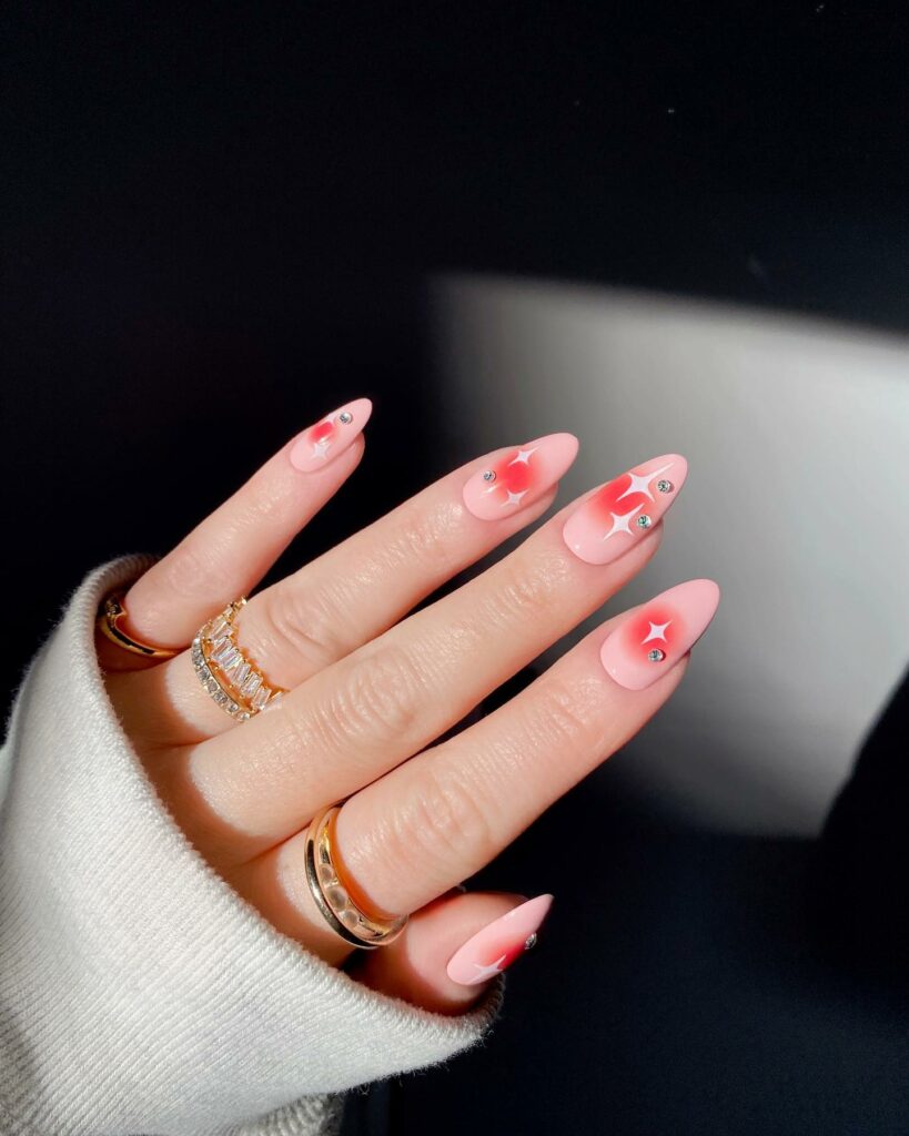 Blush Pink Prom Nails