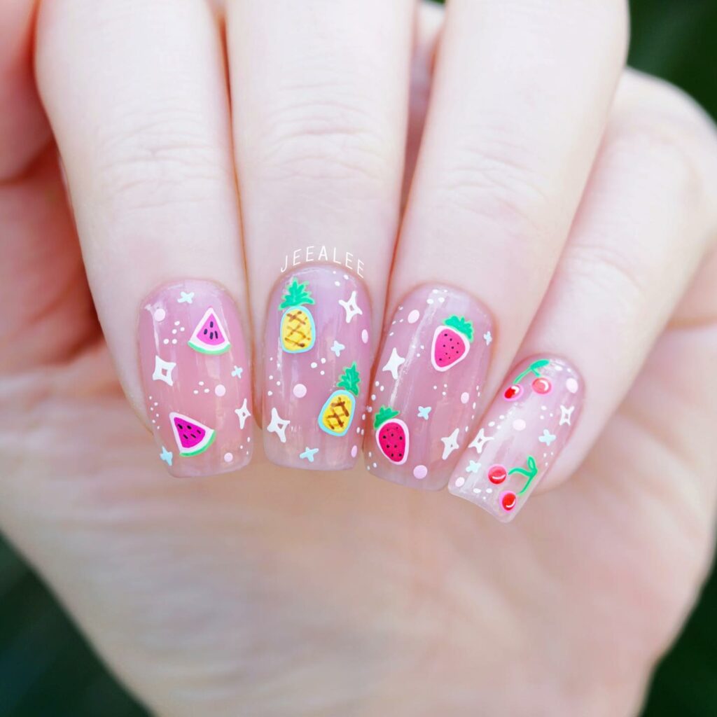 Confetti nails ideas