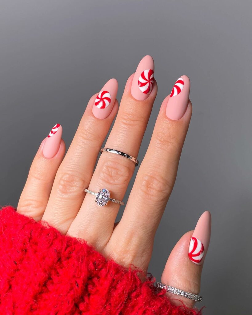 Festive Fair Isle nails