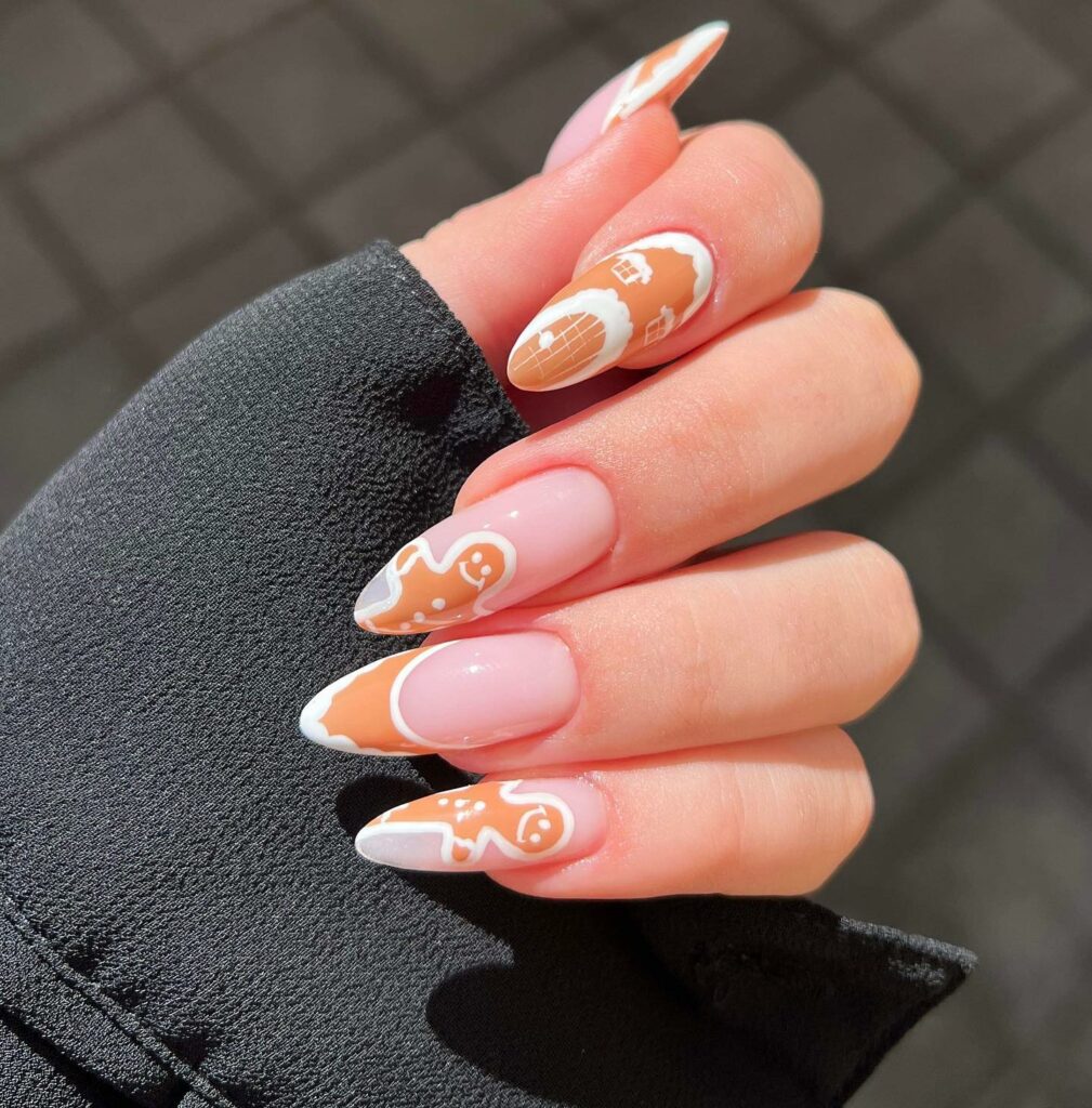 Gingerbread Mani