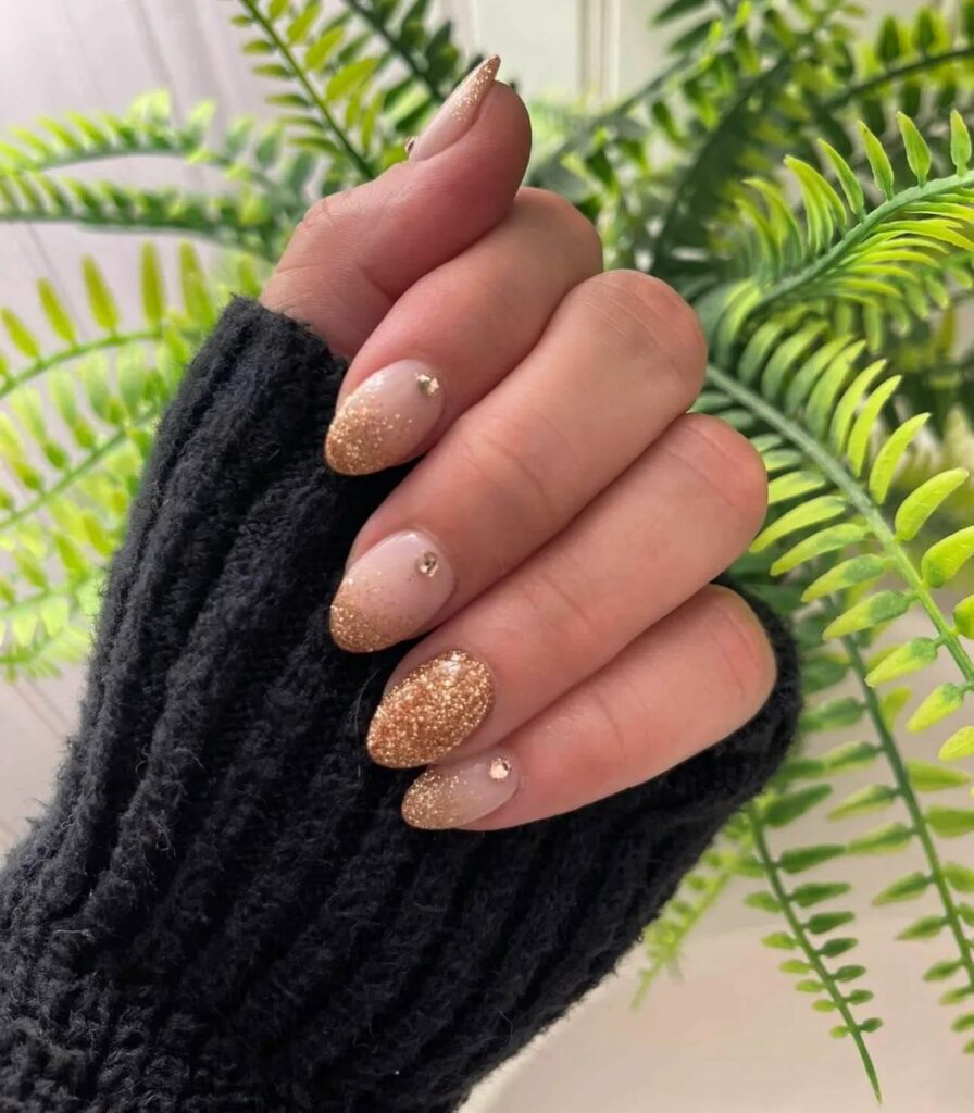 Golden nails