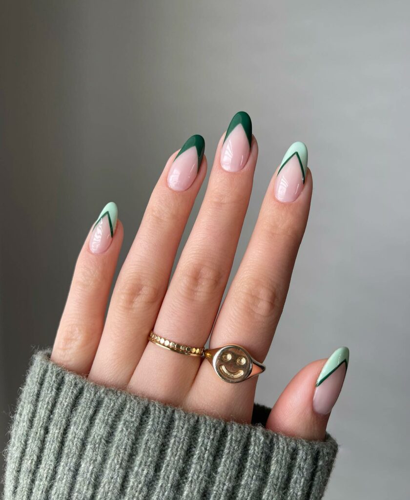 

<h2 class="wp-block-heading">Green Spring Nails: Perfect for a Night Out</h2>
<p>