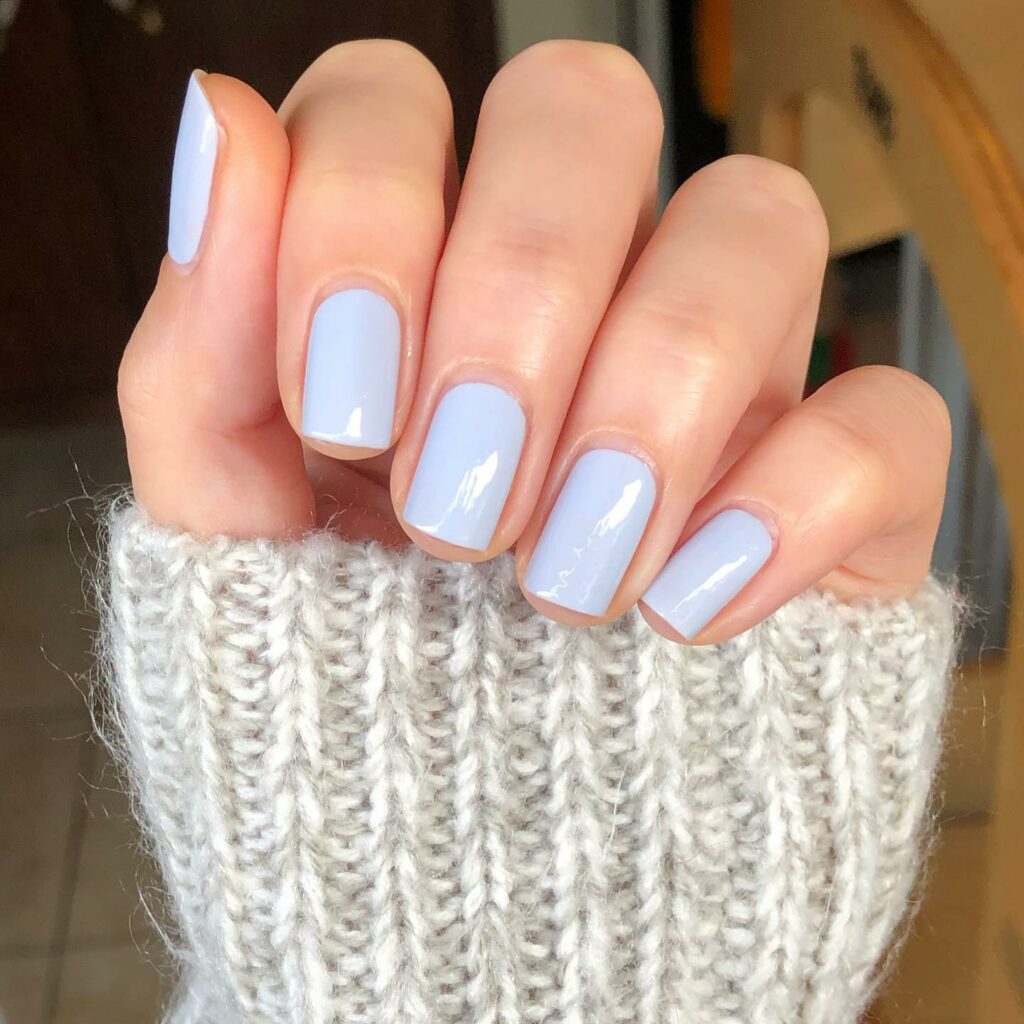 Icy Blue Nails