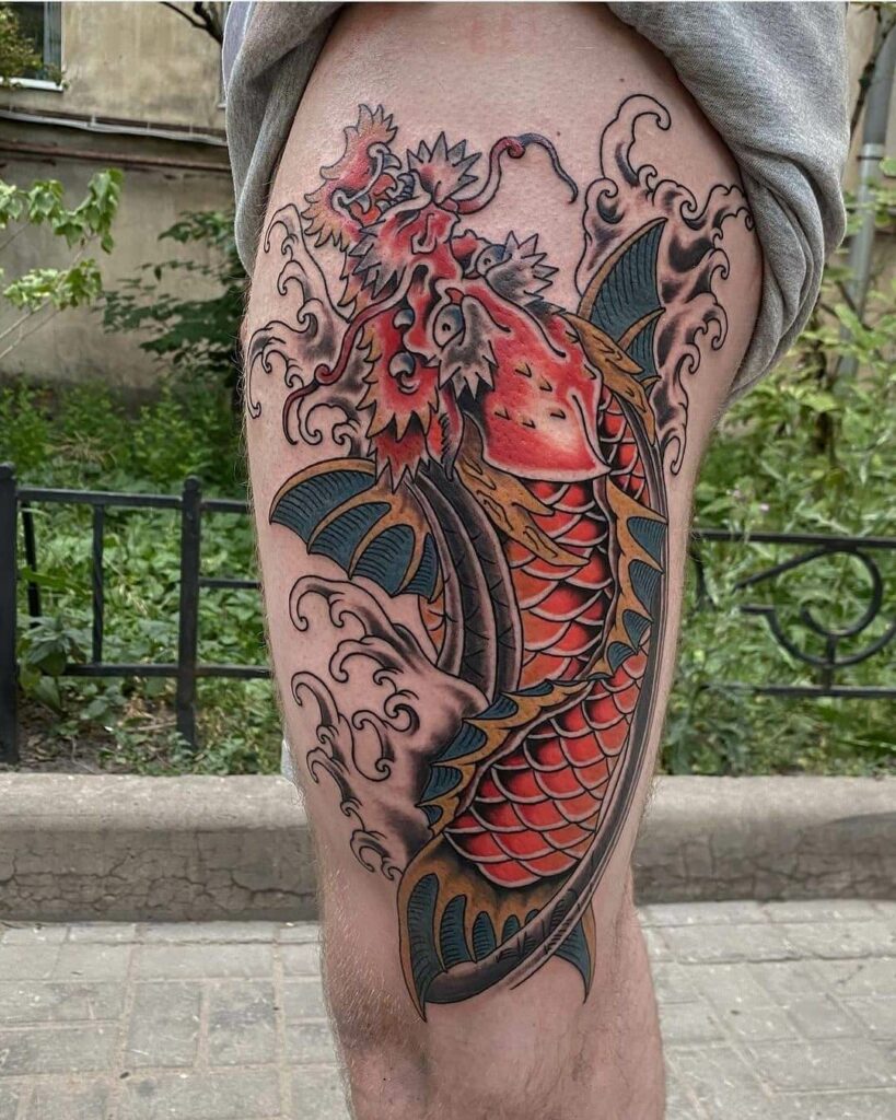 Koi Dragon Tattoo