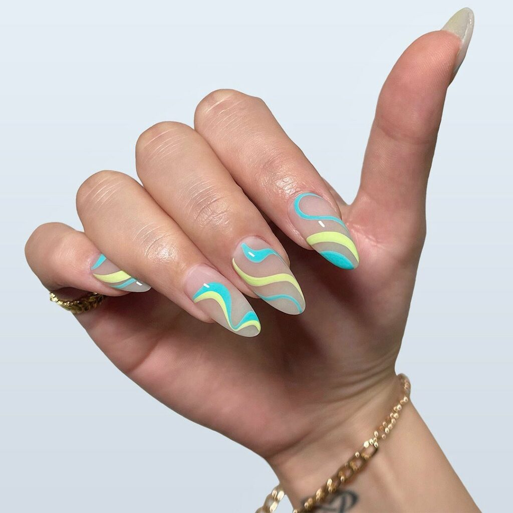 Mountain Peak Summer Nails