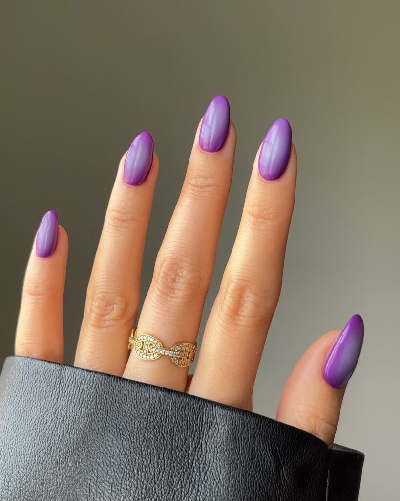 Neat Bluish Lavender Mani