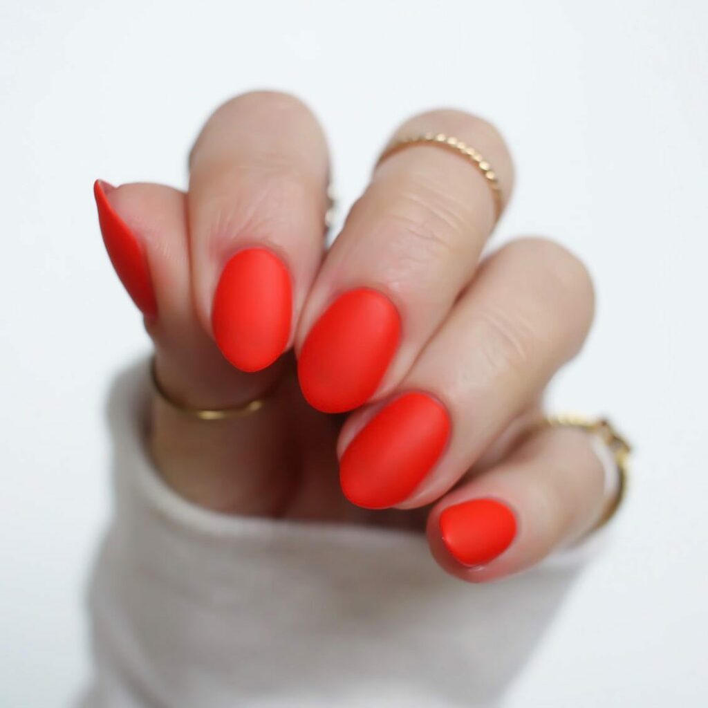 Electrifying Neon Orange Prom Nails