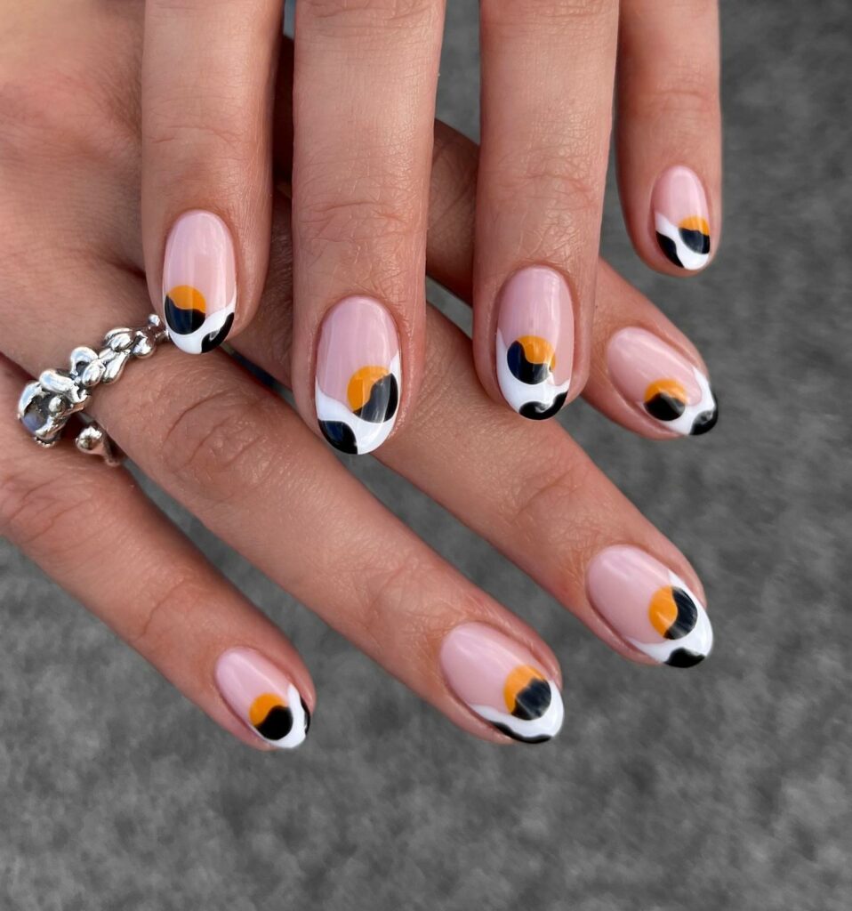 The Quintessential Classic Black & White Nails