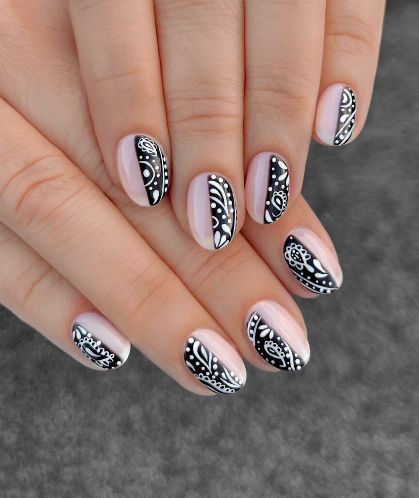 Paisley Patterns nails