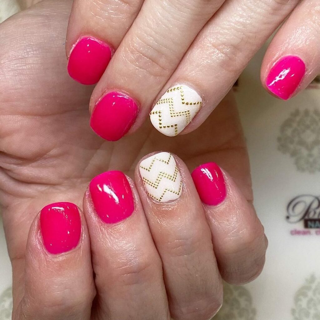 Pink and Chevron