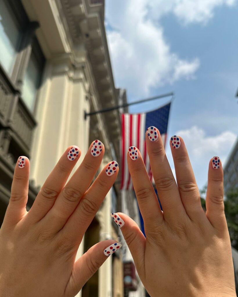 Nails in Red, White, and Blue