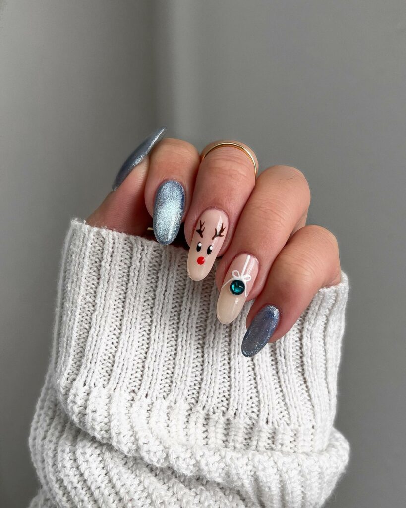 Rudolph nails ideas