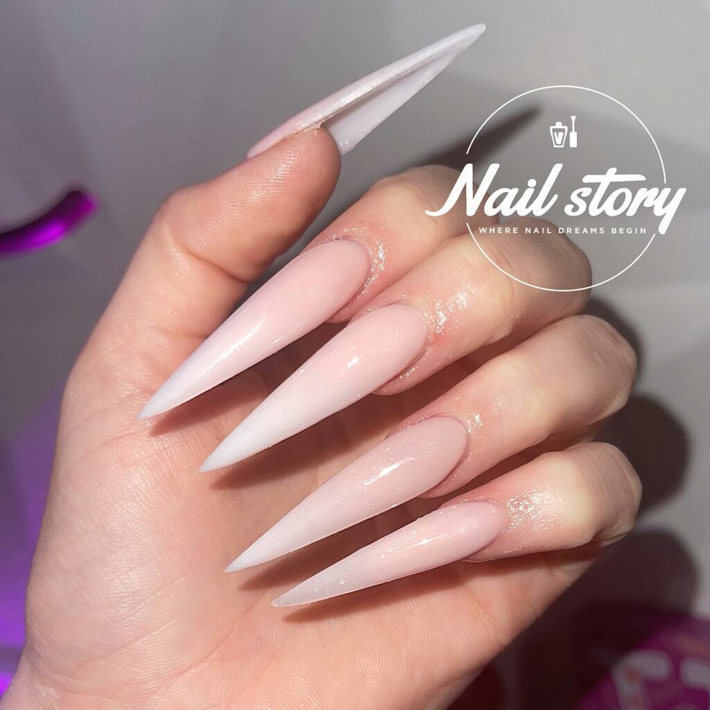 Classic Ombre Stiletto Nails