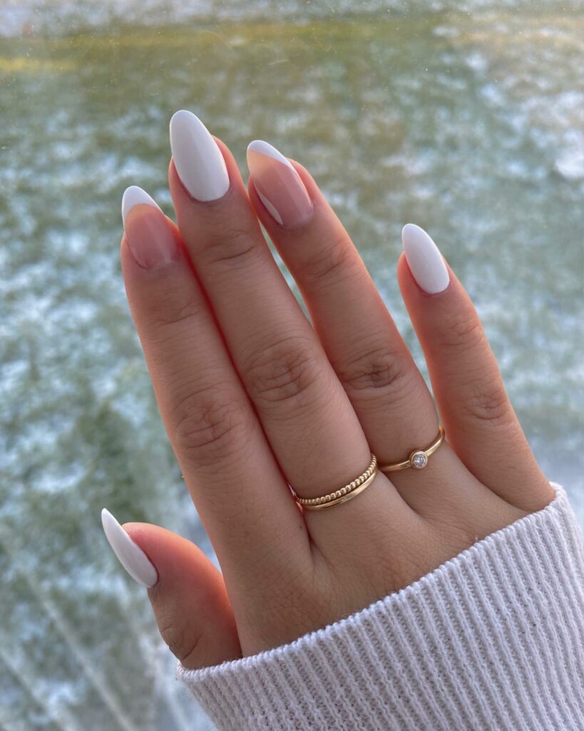 White Prom Nails