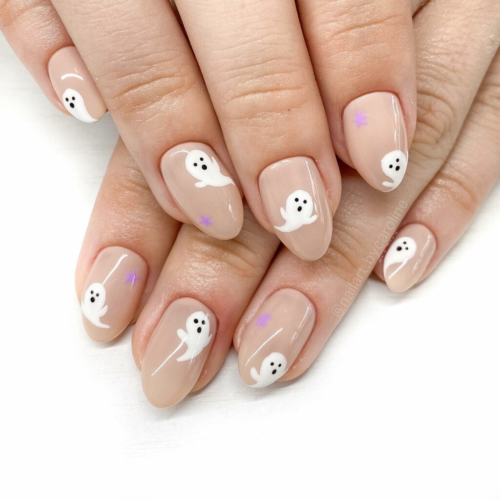 cute Ghost Nails