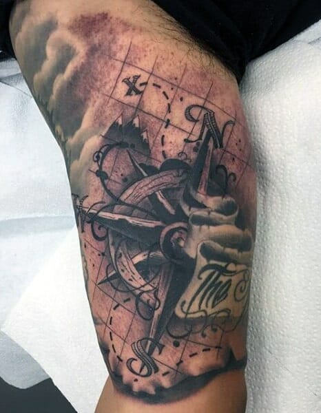 Nautical Compass Tattoo