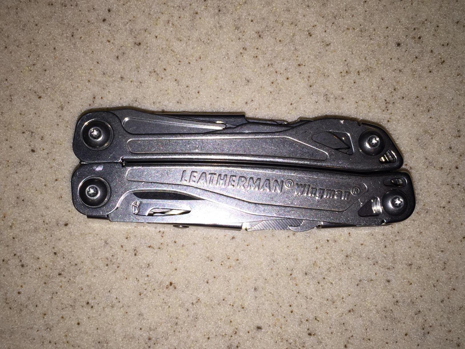 LEATHERMAN, Wingman Multitool with Spring-Action Pliers and Scissors, Stainless Steel with Nylon Sheath Customer Review LEATHERMAN, Wingman Multitool with Spring-Action Pliers and Scissors, Stainless Steel with Nylon Sheath - Customer Photo 4