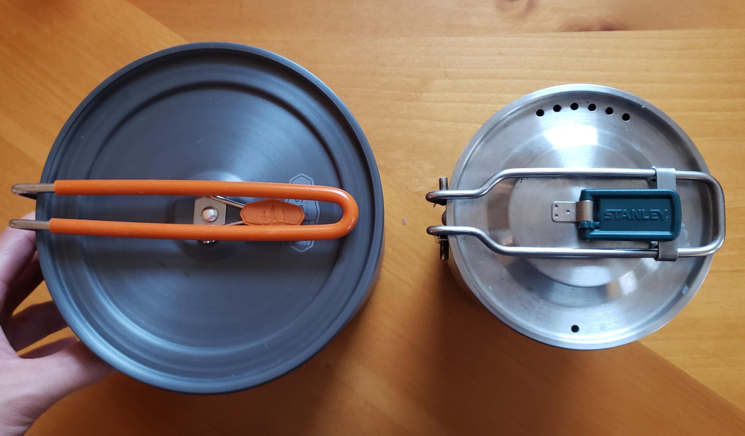 GSI Outdoors Halulite Boiler Ultralight Hard-Anodized Pot with Folding Handle, Fast-Heating Camping Cookware for Backpacking, Hiking & Outdoor Cooking Customer Review GSI Outdoors Halulite Boiler Ultralight Hard-Anodized Pot with Folding Handle, Fast-Heating Camping Cookware for Backpacking, Hiking & Outdoor Cooking - Customer Photo 2
