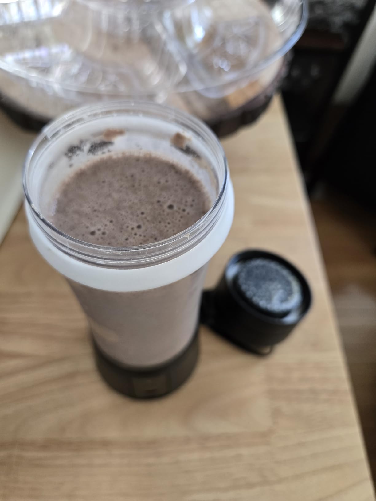 Orgain Organic Vegan Protein Powder, Creamy Chocolate Fudge - 21g Plant Protein, 6g Prebiotic Fiber, Low Net Carb, No Lactose Ingredients, No Added Sugar, Non-GMO, For Shakes & Smoothies, 2.03 lb - Customer Photo 1
