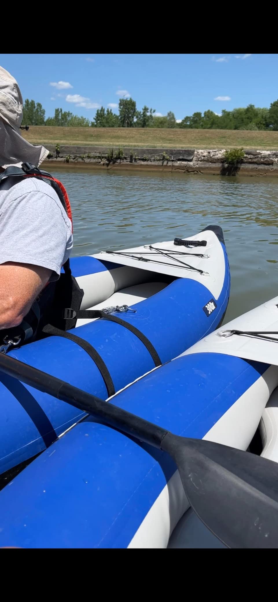 Sea Eagle 300X Explorer Touring, Camping, Fishing Whitewater Inflatable Kayak, Solo, Self-Bailing, Drop Stitch Floor-Paddle, Seat, Pump, Skeg, Bag Customer Review Sea Eagle 300X Explorer Touring, Camping, Fishing Whitewater Inflatable Kayak, Solo, Self-Bailing, Drop Stitch Floor-Paddle, Seat, Pump, Skeg, Bag - Customer Photo 1