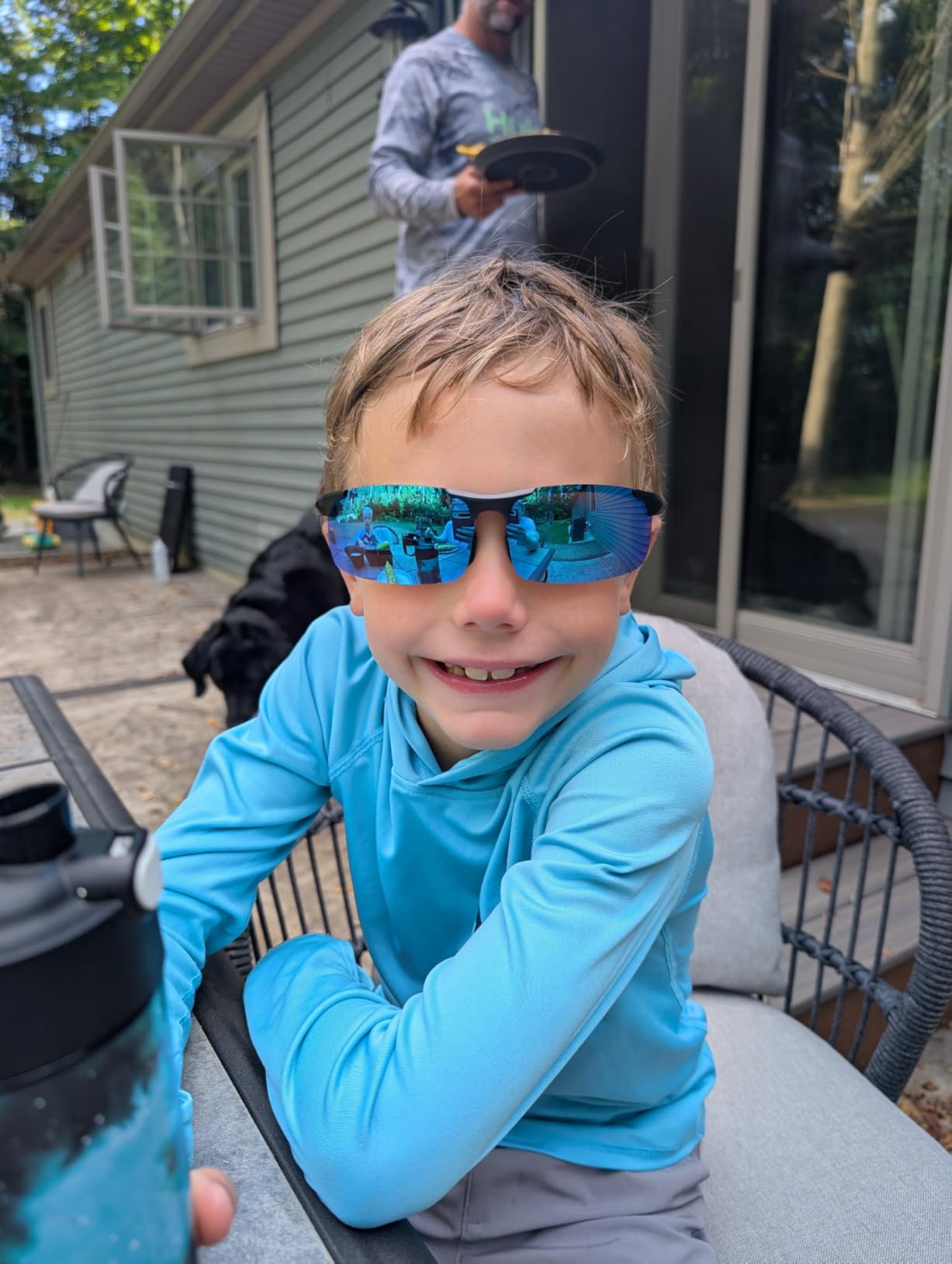 ATTCL Polarized Sunglasses Men Sports: UV Protection Anti Glare Wrap Around Lightweight Metal Driving Fishing Golf Running Customer Review ATTCL Polarized Sunglasses Men Sports: UV Protection Anti Glare Wrap Around Lightweight Metal Driving Fishing Golf Running - Customer Photo 2