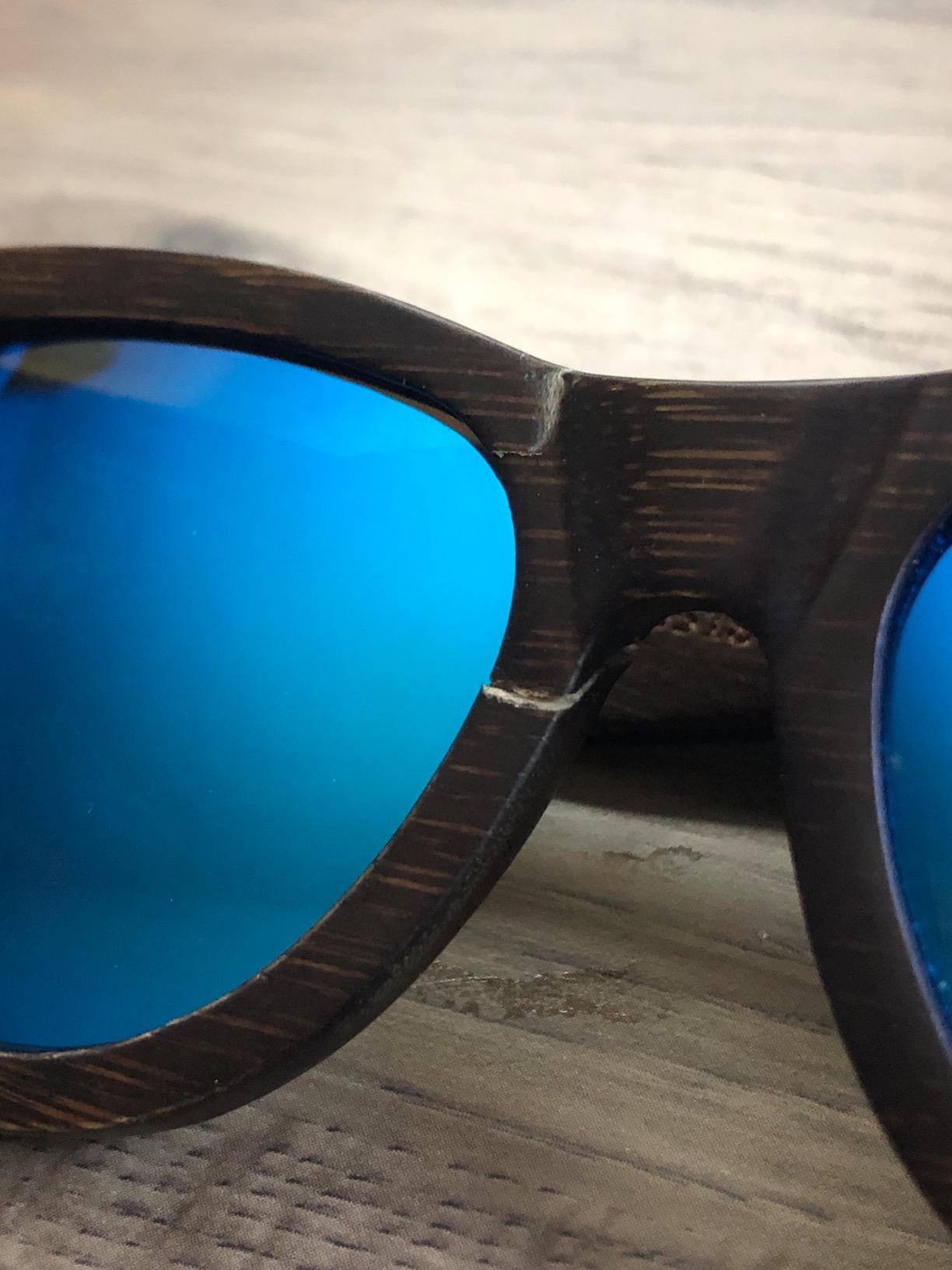 cloudfield Wood Frame Sunglasses for Men and Women with 9-Layer Polarized Lenses and Double Layer of UV Blocking Coating Customer Review cloudfield Wood Frame Sunglasses for Men and Women with 9-Layer Polarized Lenses and Double Layer of UV Blocking Coating - Customer Photo 3