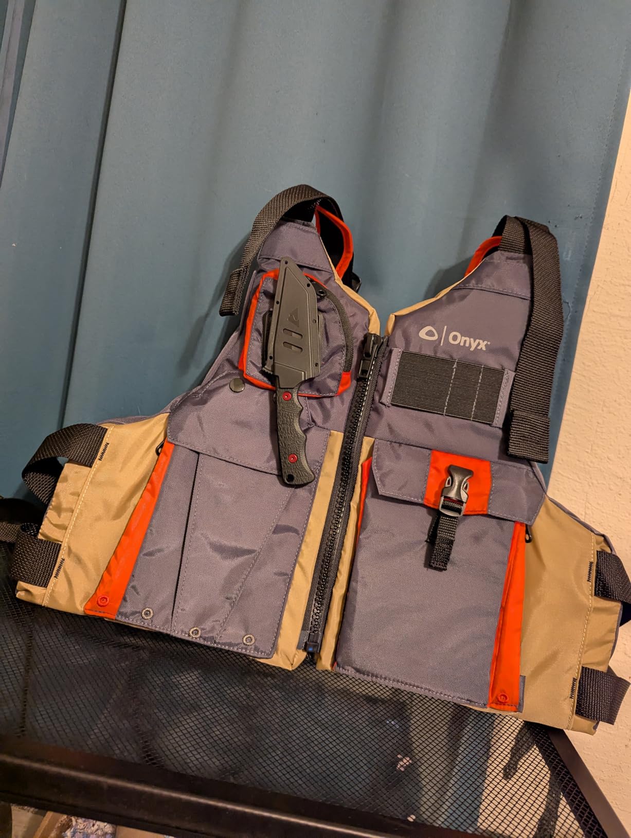Onyx Kayak Fishing Life Jacket – U.S. Coast Guard Approved PFD with Multiple Pockets, High-Back Design & Adjustable Straps for Paddle Sports & Fishing Customer Review Onyx Kayak Fishing Life Jacket – U.S. Coast Guard Approved PFD with Multiple Pockets, High-Back Design & Adjustable Straps for Paddle Sports & Fishing - Customer Photo 2
