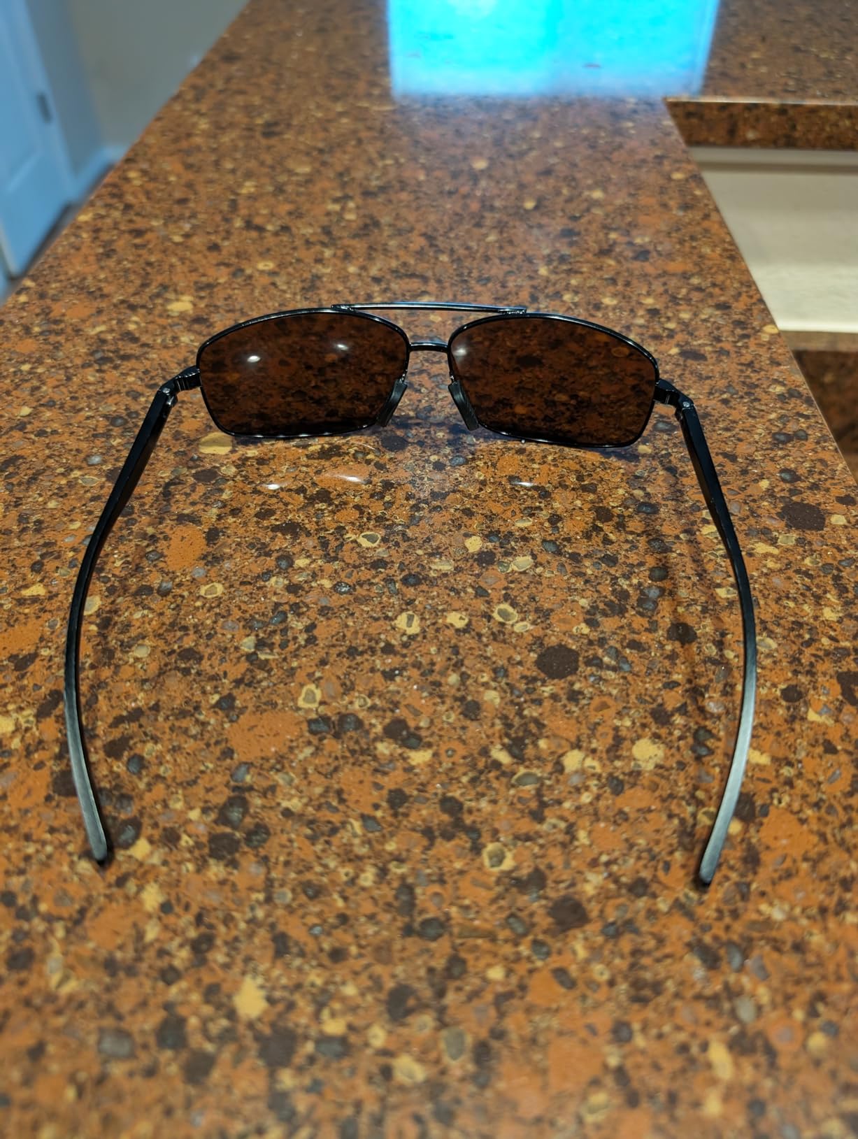 SUNGAIT Ultra Lightweight Rectangular Polarized Sunglasses UV400 Protection Customer Review SUNGAIT Ultra Lightweight Rectangular Polarized Sunglasses UV400 Protection - Customer Photo 5