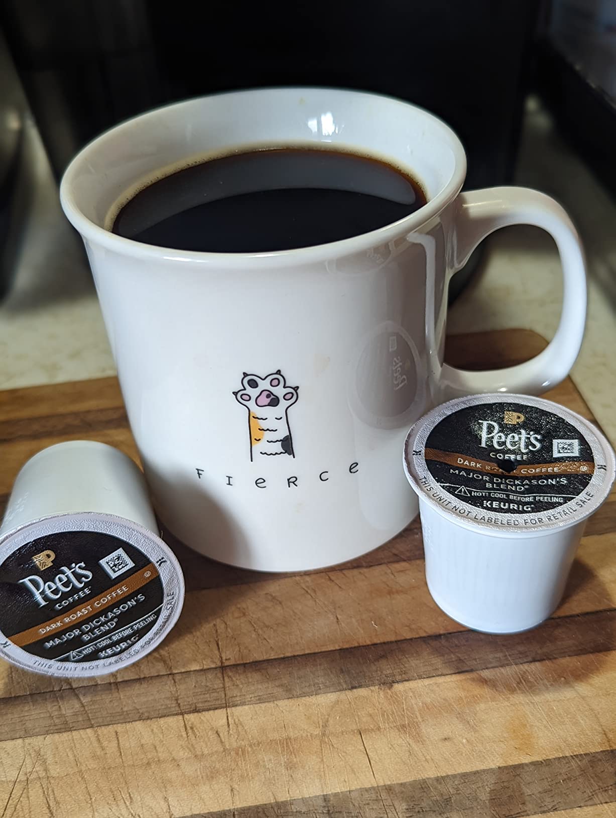 Peet's Coffee, Dark Roast Keurig K-Cup Pods - Major Dickason's Blend 75 Count (1 Box of 75 Pods) Customer Review Peet's Coffee, Dark Roast Keurig K-Cup Pods - Major Dickason's Blend 75 Count (1 Box of 75 Pods) - Customer Photo 2